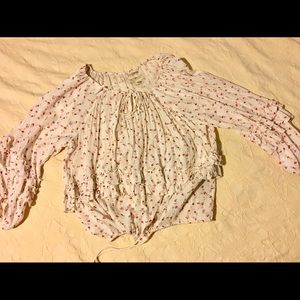 Flower adjustable blouse